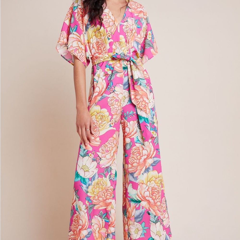 Farm Rio x Anthropologie Eulalie Wide-Leg Jumpsuit